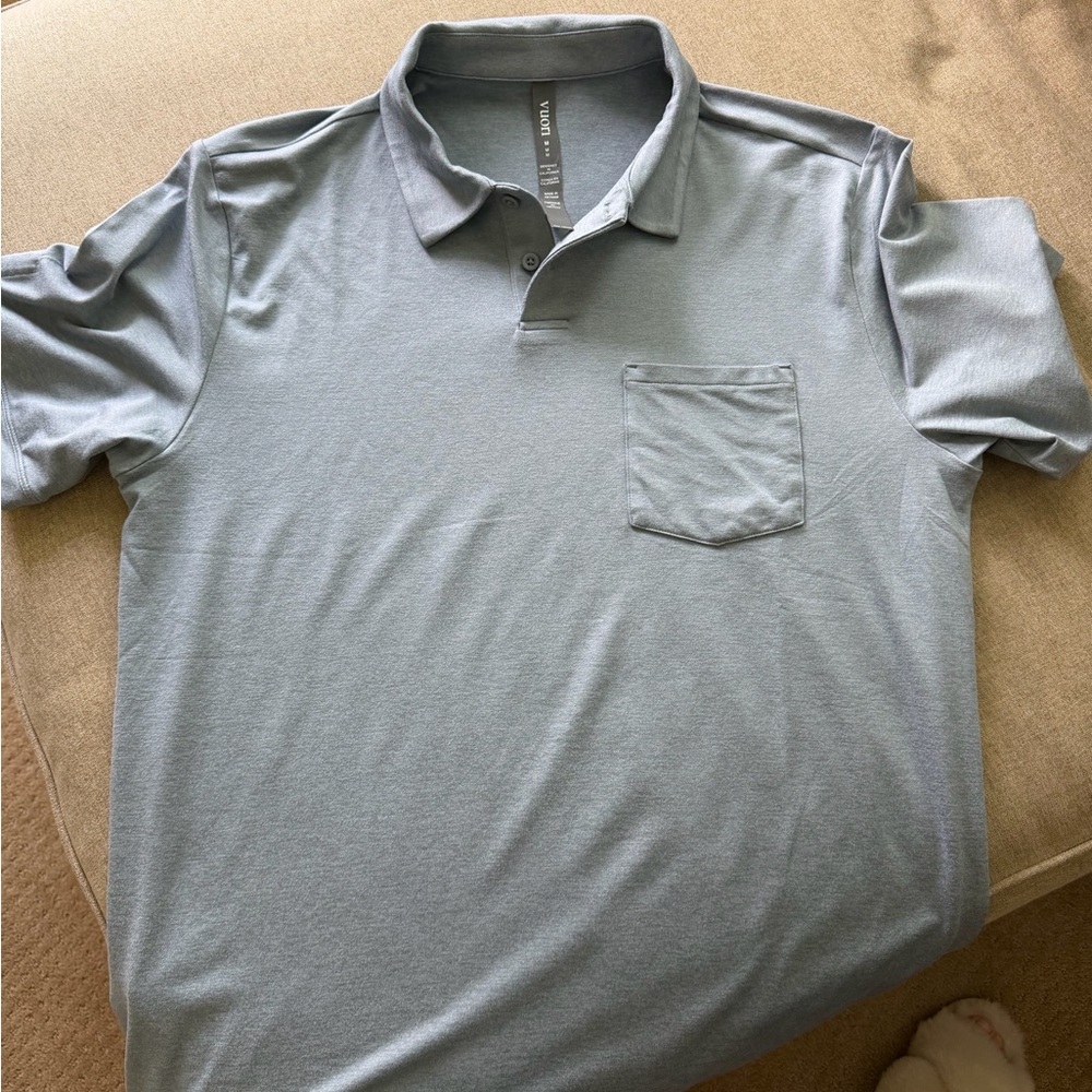 Vuori Light Gray Polo Shirt